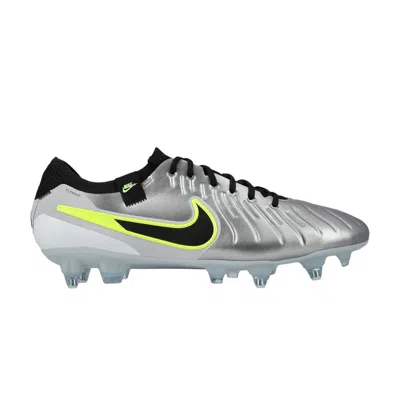 Pre-owned Nike Tiempo Legend 10 Elite Sg Pro Ac 'mad Voltage Pack' | Silver | Men's Size 7