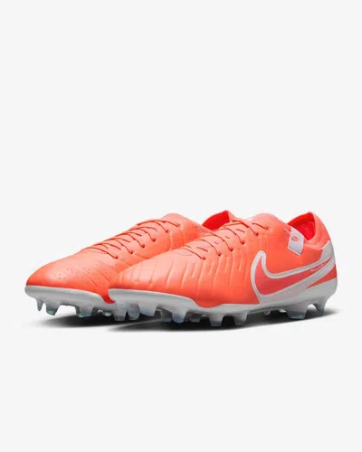 Nike Tiempo Legend 10 Pro Dv4333-800 Men's Hot Lava Fg Football Boots Dwa2185 In Orange