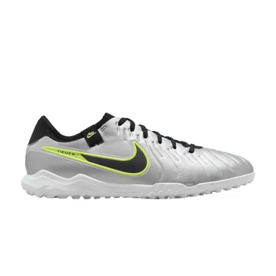 Pre-owned Nike Tiempo Legend 10 Pro Tf 'mad Voltage Pack' In Silver