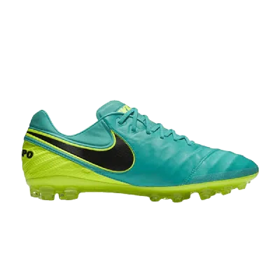 Pre-owned Nike Tiempo Legend 6 Ag-r Acc 'clear Jade Volt' In Green