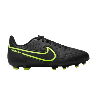 Pre-owned Nike Tiempo Legend 9 Club Mg Gs 'black Volt' | Kid's Size 6