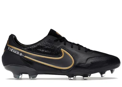 Pre-owned Nike Tiempo Legend 9 Elite Fg Sneakers In Black/anthracite/metallic Gold In Multi