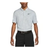 Nike Tiger Woods Dri-fit Adv Contour Print Polo Shirt 'grey' In Gray