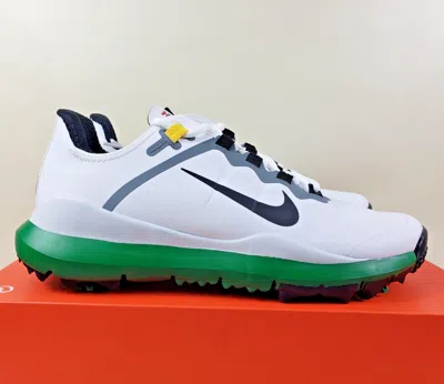 Pre-owned Nike Tiger Woods Tw '13 Mens Size 8.5 Wide Dr5753-100 Retro Masters Golf Shoes In Green