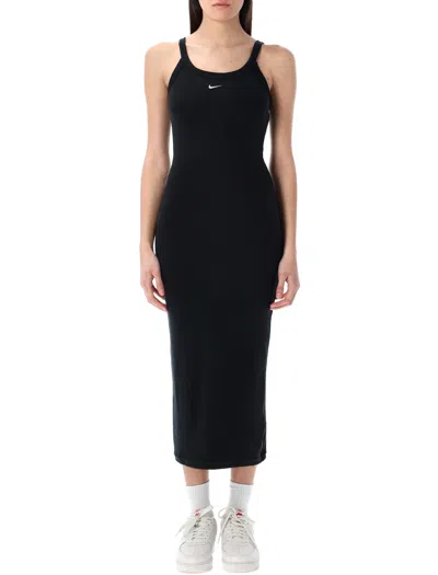 Nike Tank Midi Dress In Black