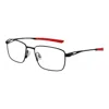 Nike Black Men Optical Frames In Metallic