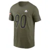 Nike T.j. Watt Pittsburgh Steelers Salute To Service Menâs  Men's Nfl T-shirt In Green