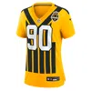 Nike T.j. Watt Pittsburgh Steelers Womenâs  Women's Nfl Game Jersey In Yellow