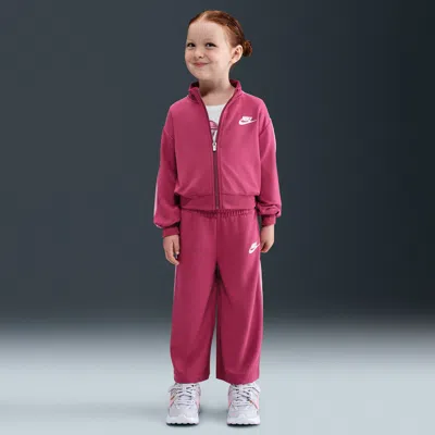 Nike Babies' Toddler 2-piece Floral Track Set In Pink