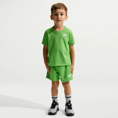 Nike Babies' Toddler 2-piece Knit Shorts Set In Green