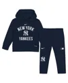 Nike Toddler 2-piece Navy New York Yankees Club Fleece Pullover Hoodie And Sweatpants Set In Blue