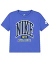 Nike Kids' Giant Varsity Logo Graphic T-shirt In Blue