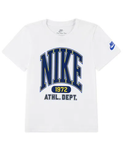 Nike Kids' Toddler And Little Boys Giant Varsity Graphic T-shirt In White