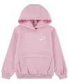 Nike Toddler & Little Girls Club Fleece Pull On Hoodie In Pink