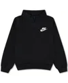 Nike Toddler & Little Kids Neutral Quarter-zip Long-sleeve Top In Black