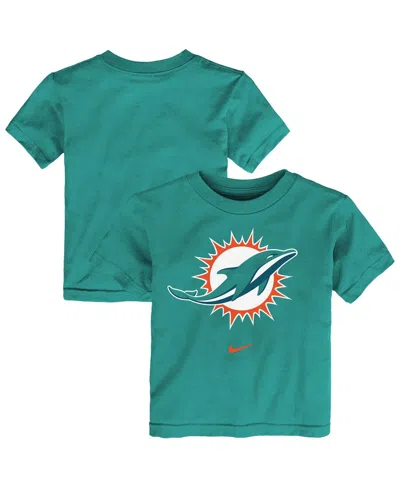 Nike Babies' Toddler Aqua Miami Dolphins Primary Logo Legend Performance T-shirt In Green