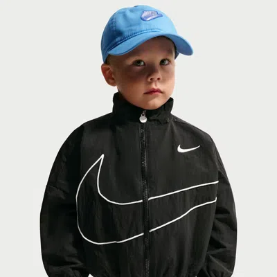 Nike Babies' Toddler Big Swoosh Hoodless Wind Jacket In Brown