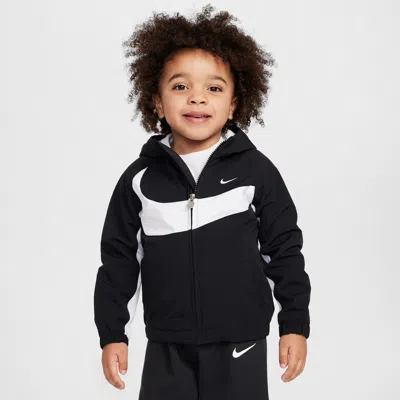 Nike Babies' Toddler Big Swoosh Jacket In Black