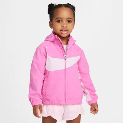 Nike Babies' Toddler Big Swoosh Jacket In Pink