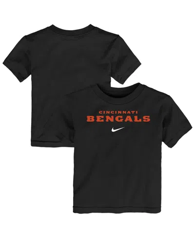 Nike Babies' Toddler Black Cincinnati Bengals Wordmark T-shirt