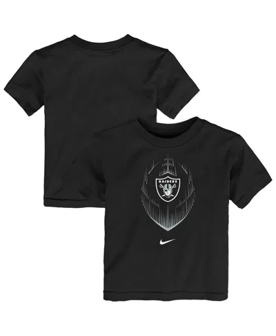 Nike Babies' Toddler Black Las Vegas Raiders Legend Icon Performance T-shirt