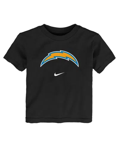 Nike Babies' Toddler Black Los Angeles Chargers Logo T-shirt