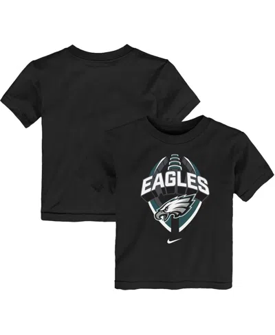 Nike Babies' Toddler Black Philadelphia Eagles Icon Legend T-shirt