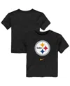 Nike Toddler Black Pittsburgh Steelers Primary Logo Legend Performance T-shirt In Black
