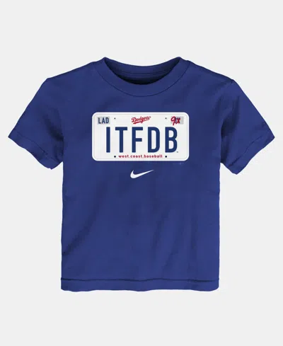 Nike Babies' Toddler Blue Los Angeles Dodgers Hometown Local Collection T-shirt