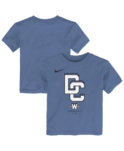 Nike Babies' Toddler Blue Washington Nationals 2025 City Connect T-shirt