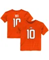 Nike Toddler Bo Nix Orange Denver Broncos Player Name Number T-shirt In Orange