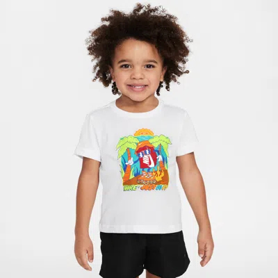Nike Babies' Toddler Boxy Palm Tree T-shirt In White