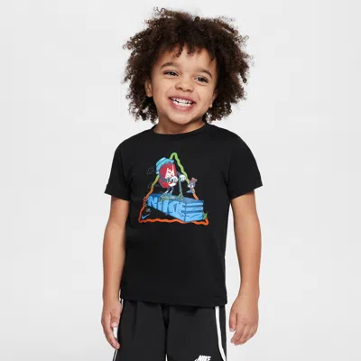 Nike Babies' Toddler Boxy Scooter T-shirt In Black
