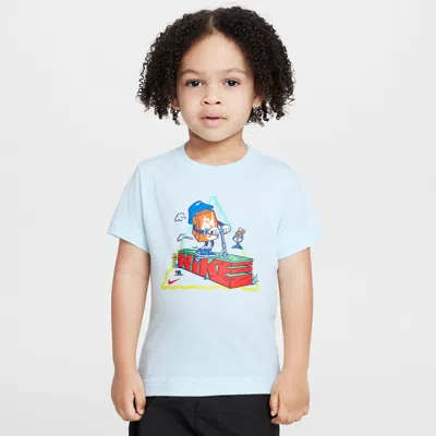 Nike Babies' Toddler Boxy Scooter T-shirt In Blue