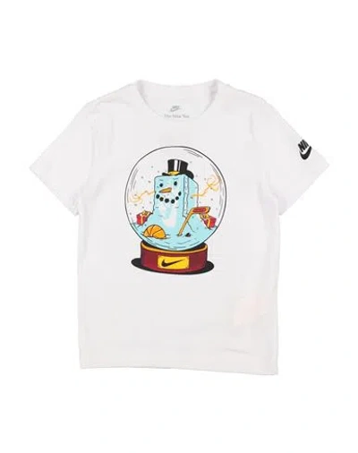 Nike Babies'  Toddler Boy T-shirt White Size 7 Cotton, Polyester