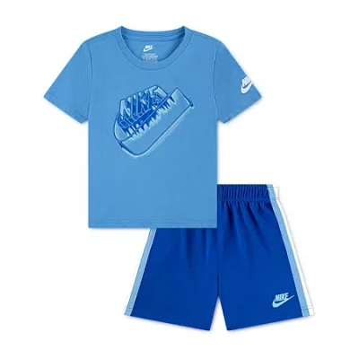 Nike Babies' Toddler Boys 2-pc. Short Set In Blue