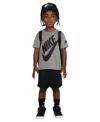 Nike Toddler Boys 2-piece Futura T-shirt & Shorts Set In Black