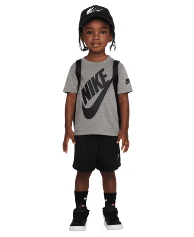 Nike Babies' Toddler Boys 2-piece Futura T-shirt & Shorts Set In Black