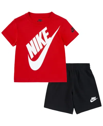 Nike Babies' Toddler Boys 2-piece Futura T-shirt And Shorts Set In Black