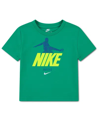 Nike Babies' Toddler Boys' 2t-4t Bicycle Kick Short-sleeve T-shirt In Green