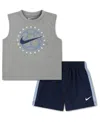 Nike Toddler Boys 2-pc. Short Set In Gray