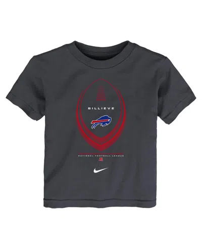 Nike Babies' Toddler Boys' 2t-5t Buffalo Bills Legend Icon Football Graphic Crewneck T-shirt In Gray