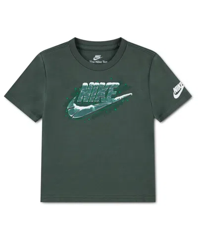 Nike Babies' Toddler Boys' 2t-5t Icy Futura Graphic Crewneck Short-sleeve T-shirt In Green
