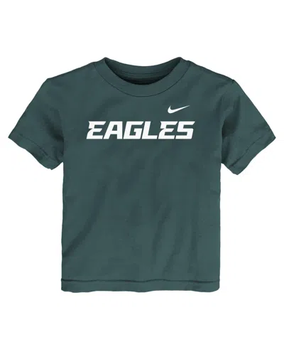 Nike Babies' Toddler Boys' 2t-5t Philadelphia Eagles Wordmark T-shirt In Gold