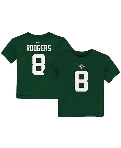 Nike Babies' Toddler Boys And Girls  Aaron Rodgers Green New York Jets Player Name And Number T-shirt