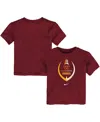 Nike Toddler Boys And Girls  Burgundy Washington Commanders Football Wordmark T-shirt In Burgundy