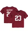 Nike Toddler Boys And Girls  Christian Mccaffrey Scarlet San Francisco 49ers Player Name And Number T In Scarlet