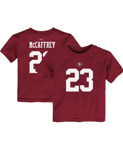 Nike Babies' Toddler Boys And Girls  Christian Mccaffrey Scarlet San Francisco 49ers Player Name And Number T
