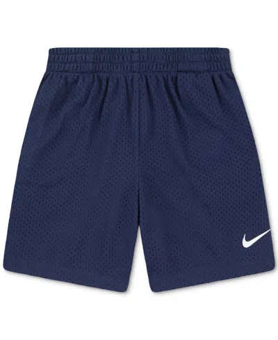 Nike Babies' Toddler Boys Dri-fit Mesh Pull-on Shorts In U90midnigh