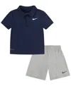 NIKE TODDLER BOYS DRI-FIT POLO T-SHIRT AND SHORTS, 2-PIECE SET